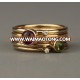 Handmade gemstone and solid gold stacks diamond rings, pink tourmaline peridot white gold, rose gold, yellow gold ring